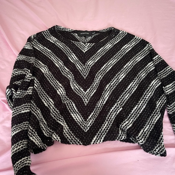 MINKPINK chevron sparkle sweater - Picture 4 of 6